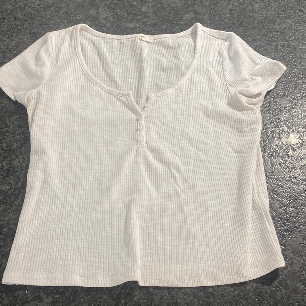 White garage tee
